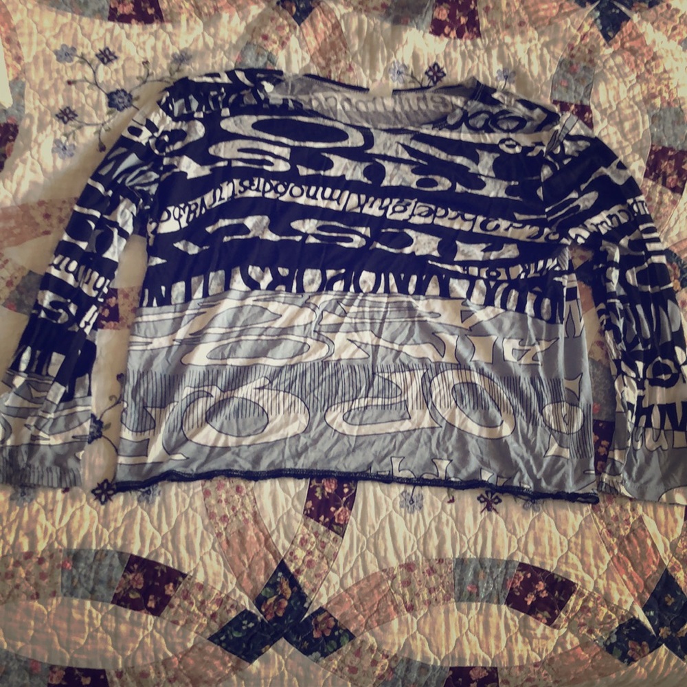 Black and white shirt